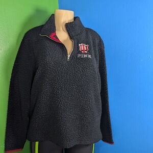 PINK Victoria's Secret Black Sherpa Jacket